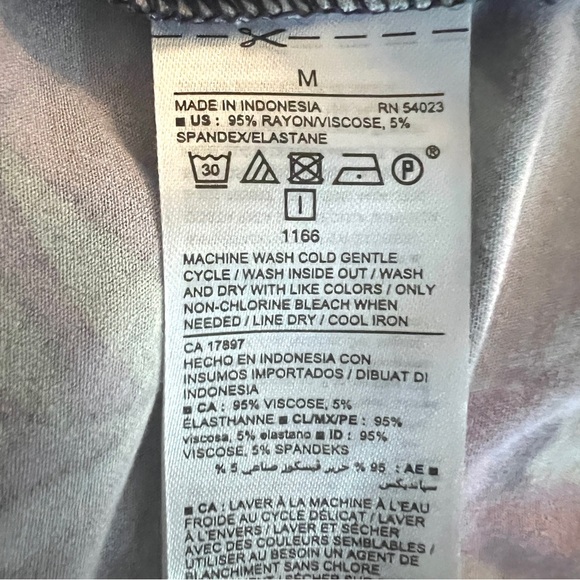 Old Navy Jersey Knit Swing Tropical Print Dress Short Sleeve Size Medium - Picture 6 of 6